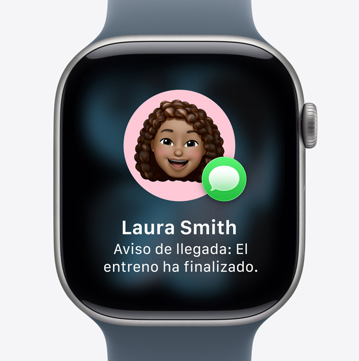 Apple Watch Series 11, indicación de Aviso de Llegada, notificación de que una amiga ha terminado de entrenar