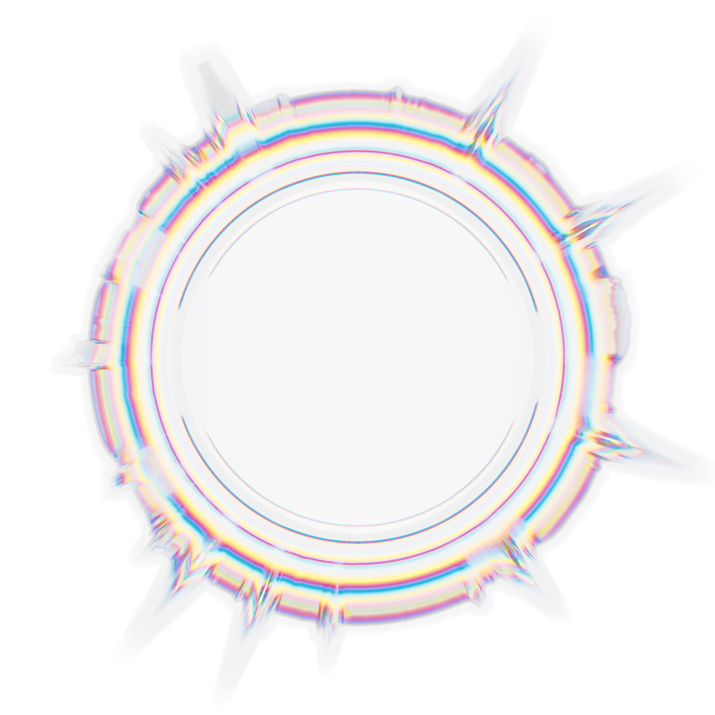 موجة صوتية دائرية، نص في الوسط: التحكم الذكي في الضجيج. أفضل ما لم تسمعه.