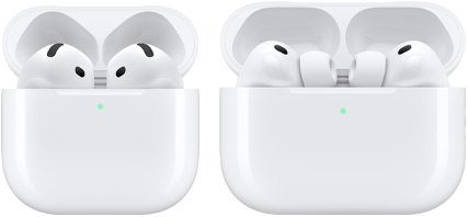 AirPods 4, AirPods Pro 3 i ich otwarte etui