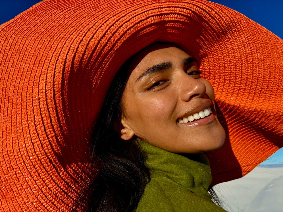 صورة لشخص تم التقاطها بنمط كاميرا Fusion&nbsp;‏1x.‏